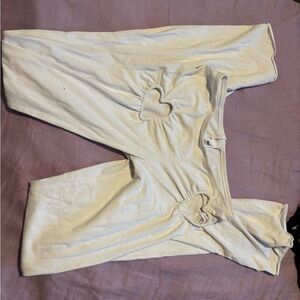 SKIMS Cream Heart Detail Leggings